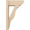 Ekena Millwork 5 1/2-in W x 12-in D x 20-in H Funston Slat Rough Cedar Woodgrain TimberThane Outlooker, Primed Tan OUTUR055X12X20FST24RCPR - alternate 2